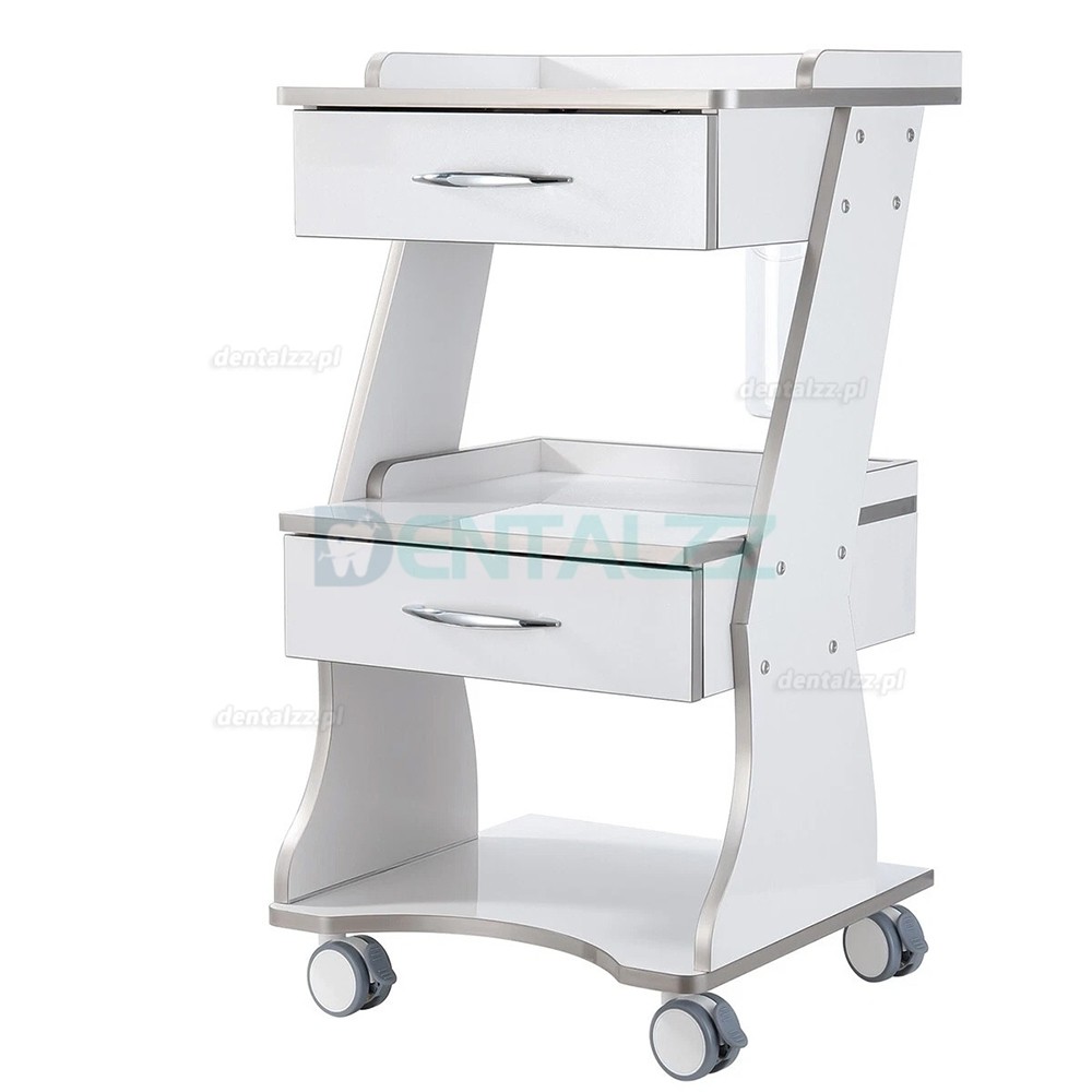 Dentech W&oacute;zek Stomatologiczny na Narzędzia z Zasilaniem Butelką Wody i Szafką